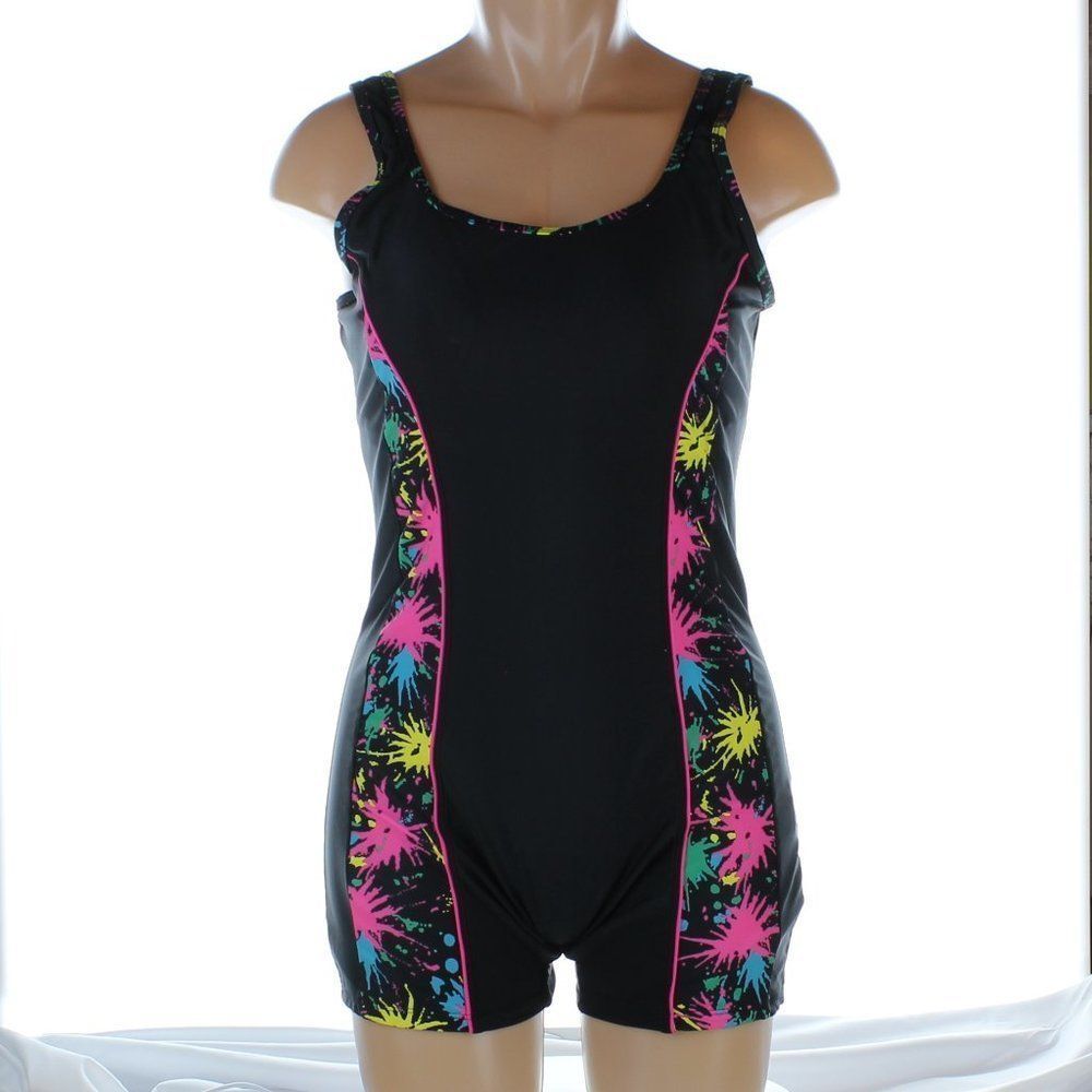 Swimsuit One Piece Black Padded NWT - Picture 1 of 11